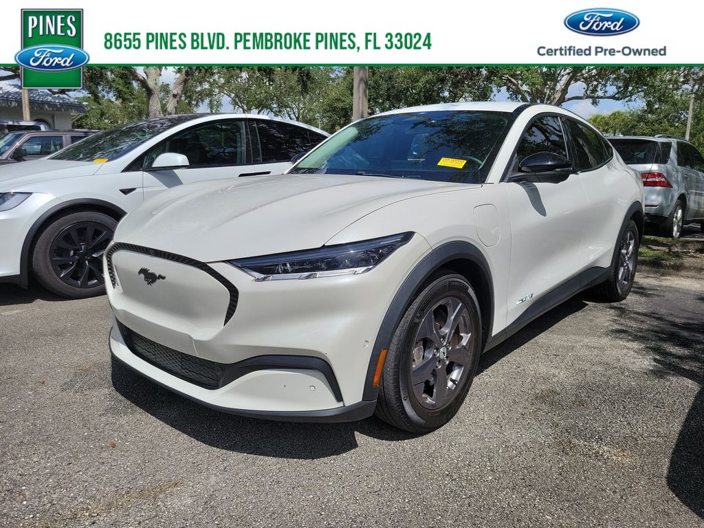 White Metallic 2023 Ford Mustang Mach-E SUV / Crossover Rear-Wheel Drive Automatic