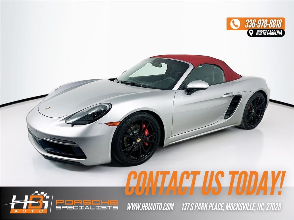 GT Silver Metallic 2019 Porsche 718 Boxster GTS RWD Convertible Rear-Wheel Drive 6-Speed Manual
