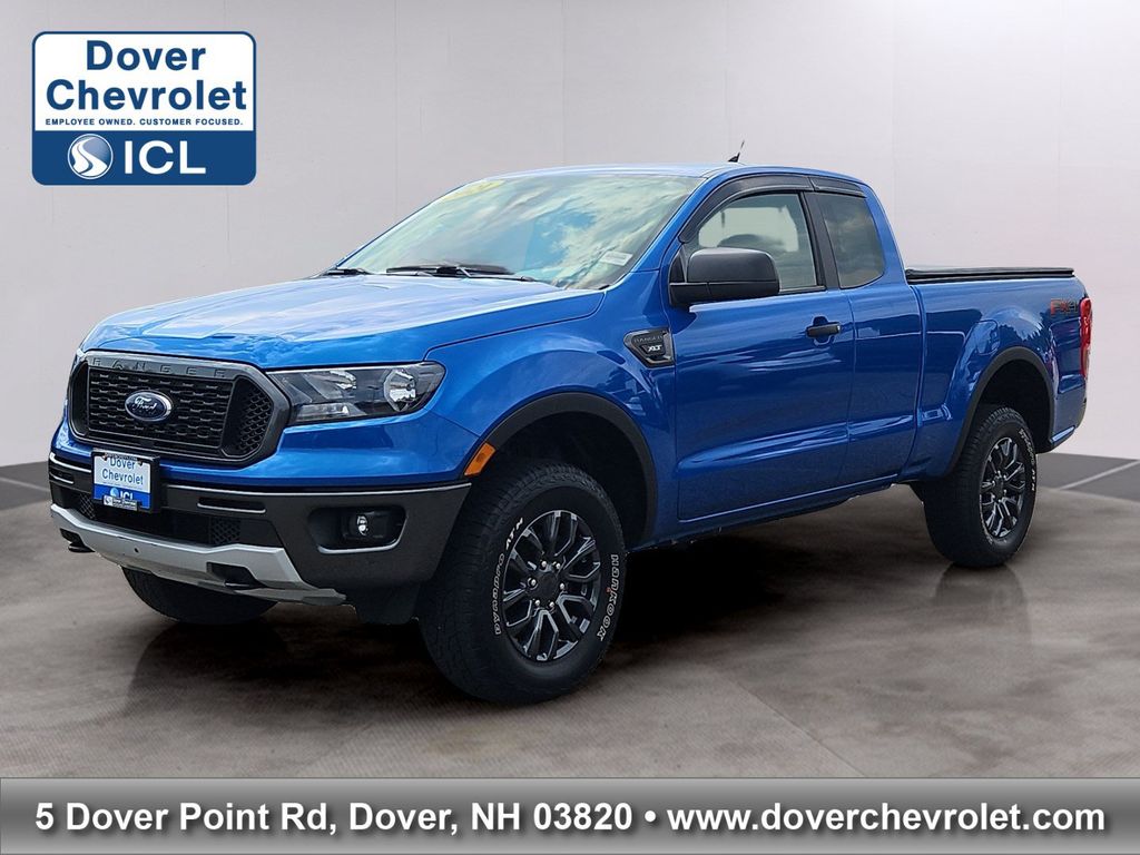 Blue Metallic 2023 Ford Ranger Pickup Truck Four-Wheel Drive Automatic