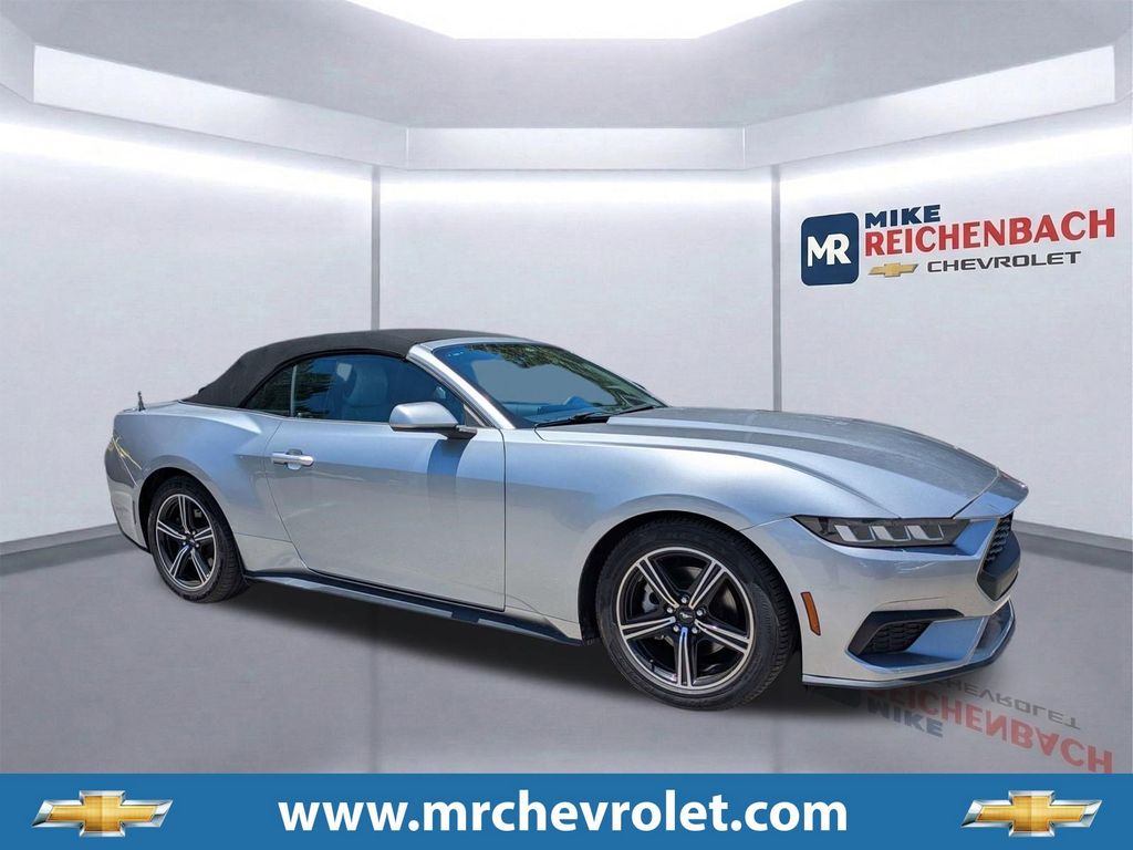 Silver Metallic 2024 Ford Mustang EcoBoost Premium Convertible RWD Convertible Rear-Wheel Drive Automatic