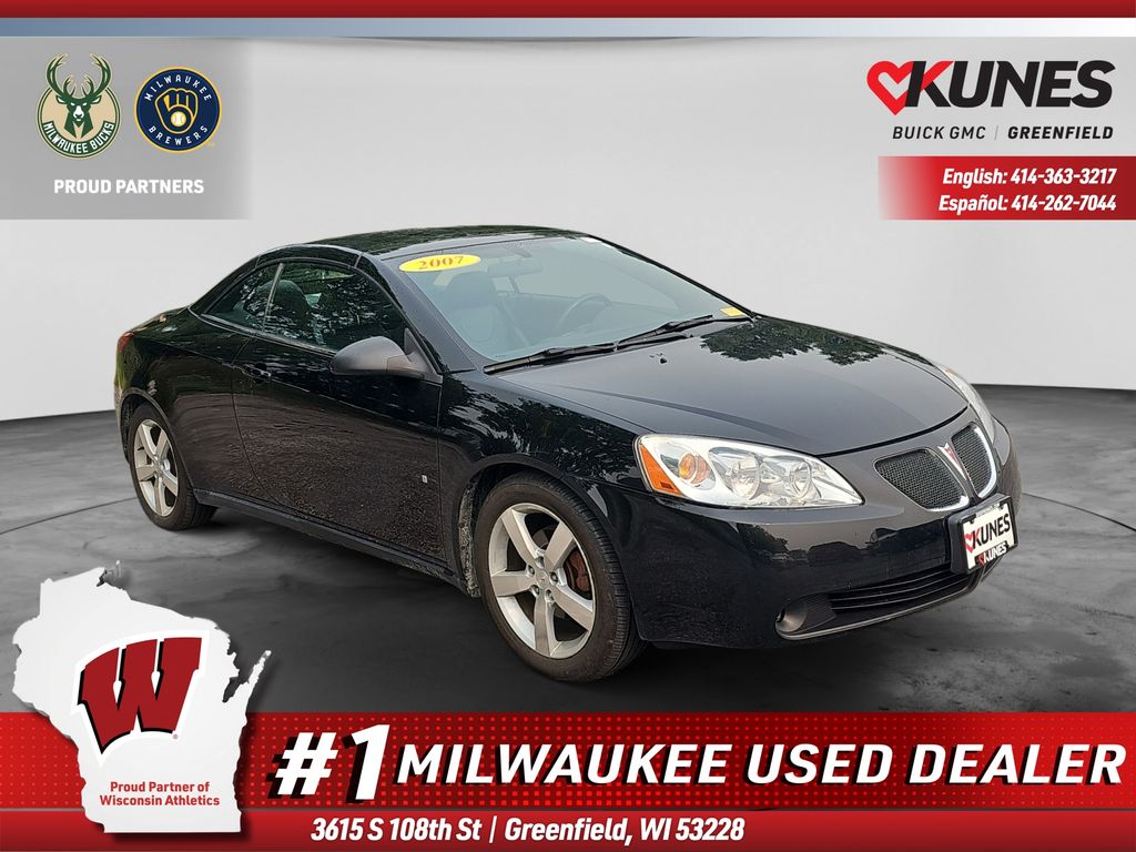 Black 2007 Pontiac G6 Sedan Front-Wheel Drive 4-Speed Automatic