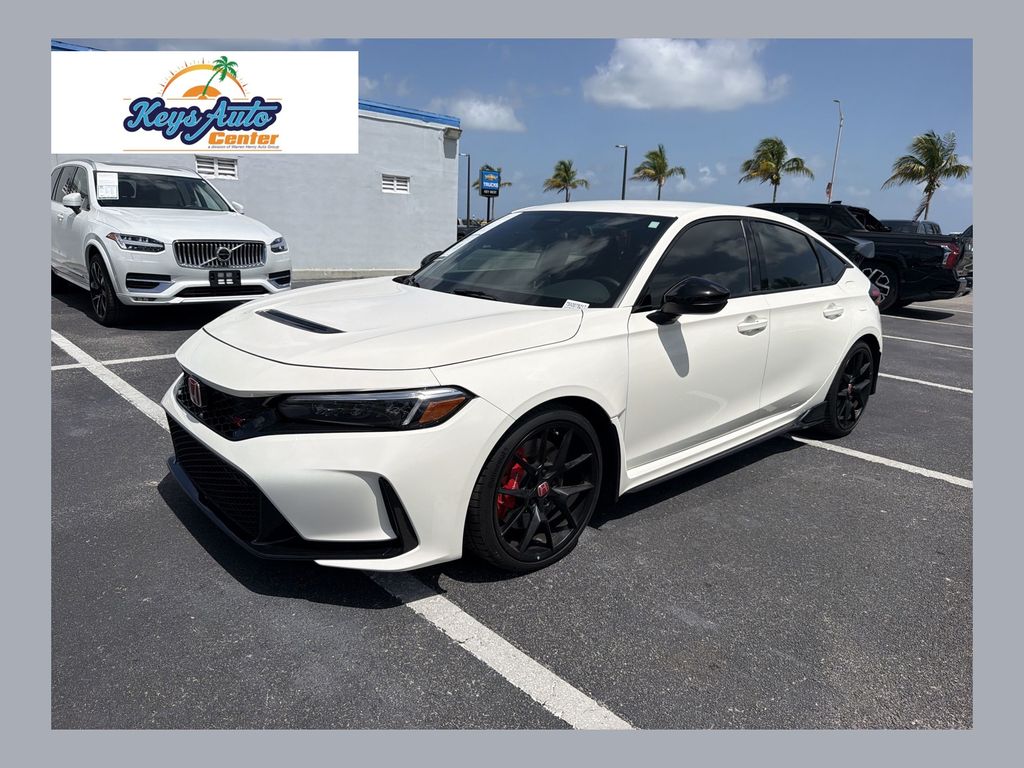 White 2025 Honda Civic Type R Hatchback Front-Wheel Drive 6-Speed Manual