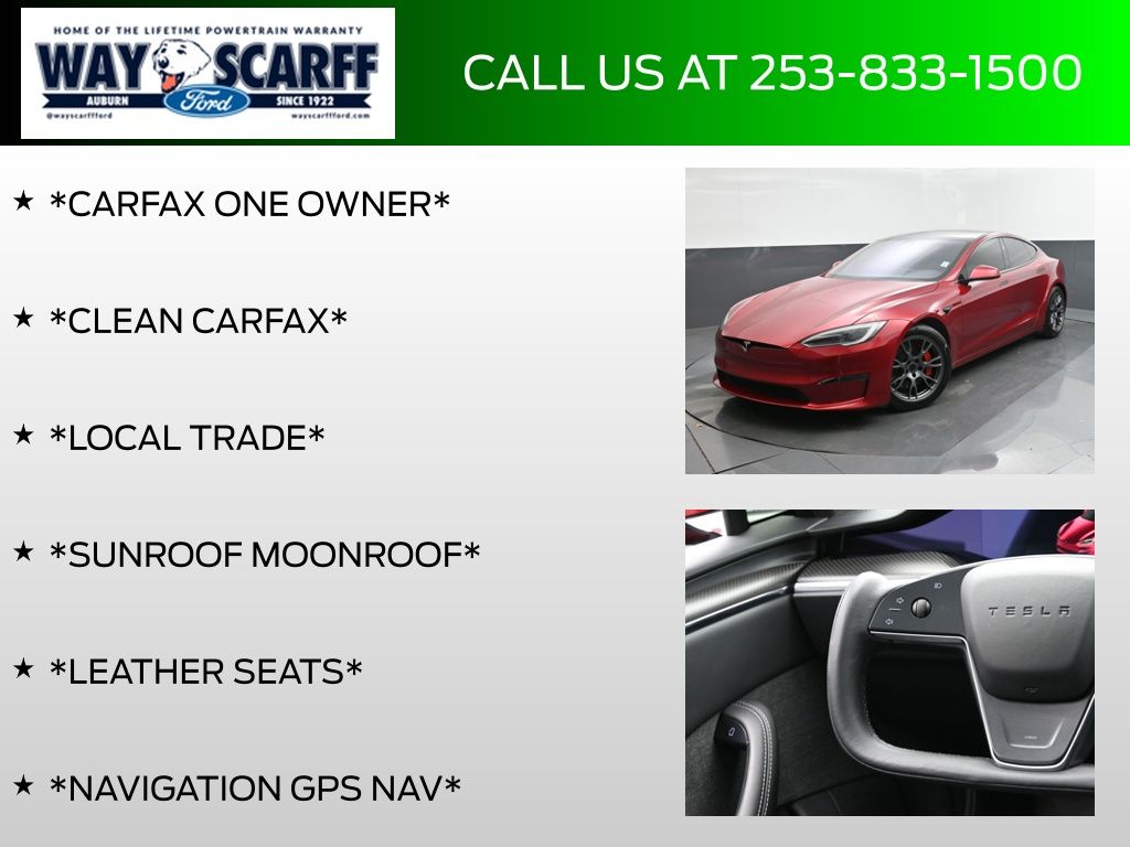 2024 Tesla Model S Plaid Tri Motor All-Wheel Drive