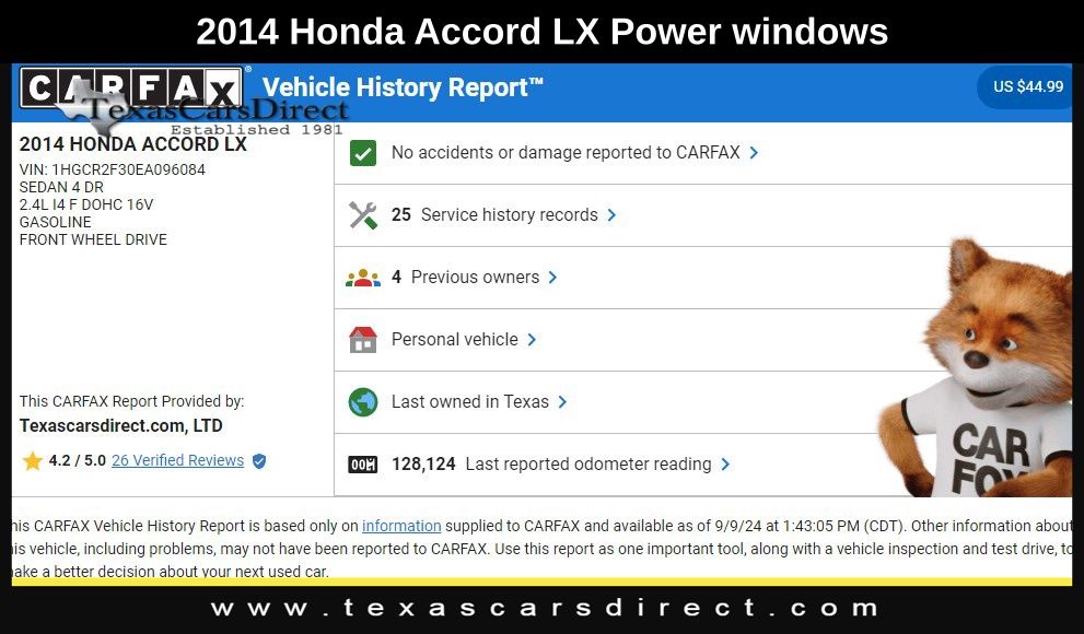 2014 Honda Accord LX 10