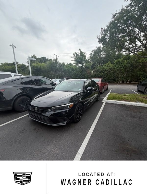 Black 2024 Honda Civic Sedan Front-Wheel Drive Continuously Variable Transmission