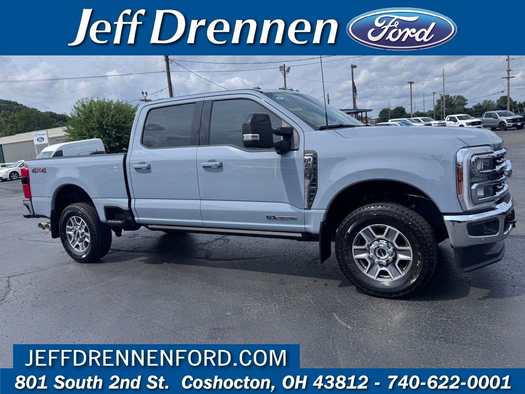 Gray 2025 Ford F-250 Super Duty Pickup Truck Four-Wheel Drive Automatic
