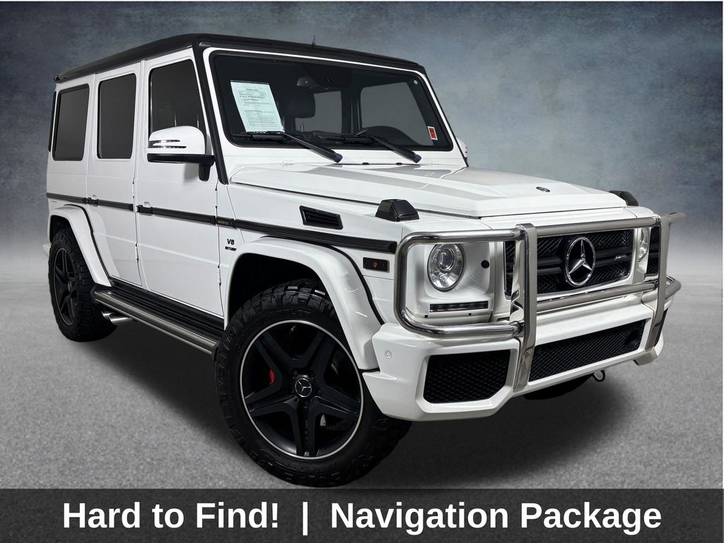 Polar White 2016 Mercedes-Benz G-Class G 63 AMG 4MATIC SUV / Crossover All-Wheel Drive 7-Speed Automatic