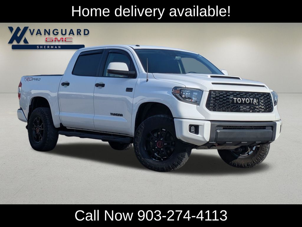 Super White 2019 Toyota Tundra Pickup Truck Four-Wheel Drive 6-Speed Automatic
