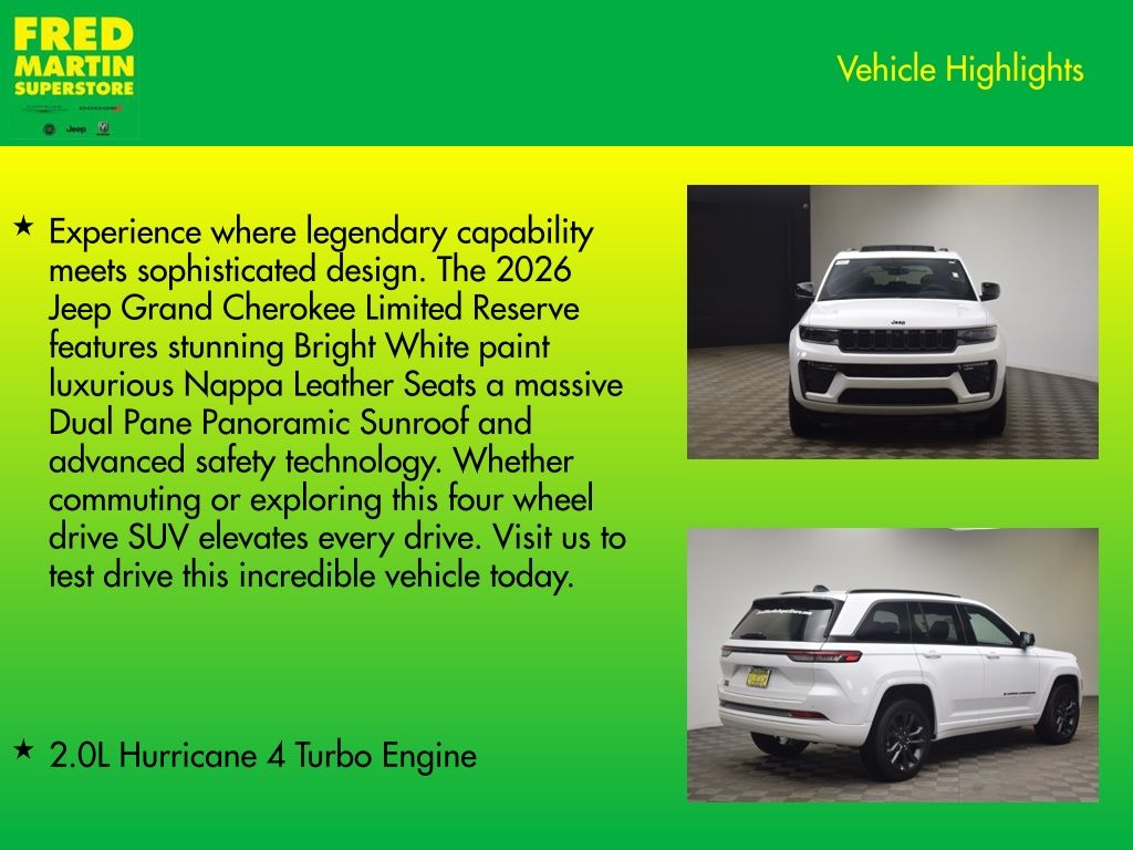 new 2026 Jeep Grand Cherokee car, priced at $47,806