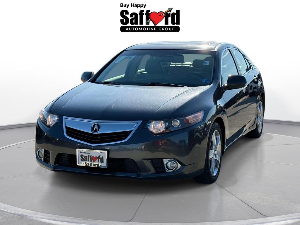 Gray 2012 Acura TSX Sedan FWD with Technology Package Sedan Front-Wheel Drive 5-Speed Automatic