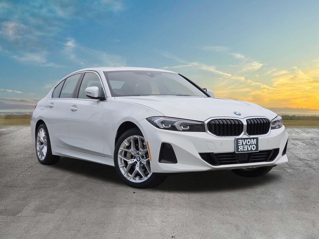 Alpine White 2025 BMW 3 Series Sedan All-Wheel Drive 8-Speed Automatic