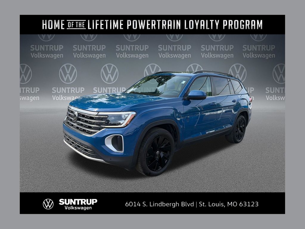 Blue Metallic 2025 Volkswagen Atlas SE FWD with Technology SUV / Crossover Front-Wheel Drive 8-Speed Automatic