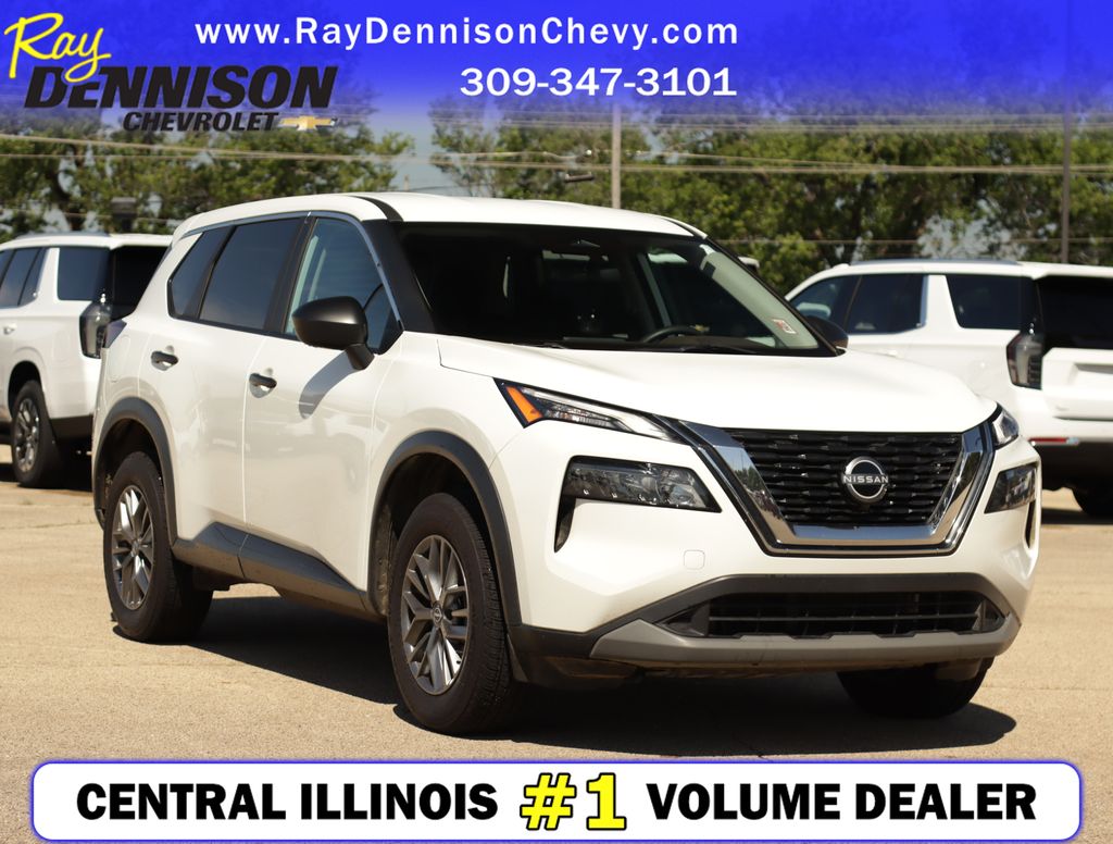Glacier White 2023 Nissan Rogue SUV / Crossover All-Wheel Drive Continuously Variable Transmission