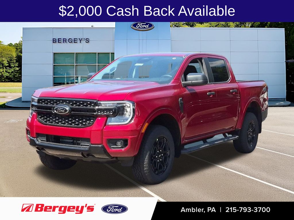 Ruby Red Metallic Tinted Clearcoat 2026 Ford Ranger Pickup Truck Four-Wheel Drive Automatic