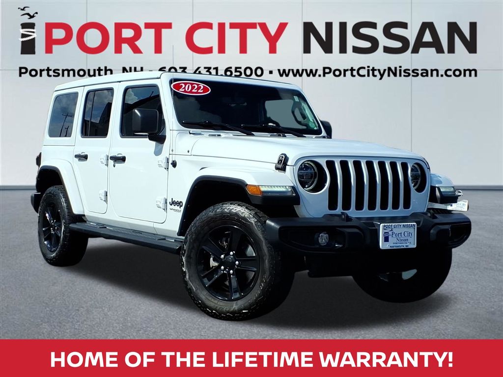 Bright White Clearcoat 2022 Jeep Wrangler SUV / Crossover Four-Wheel Drive 8-Speed Automatic