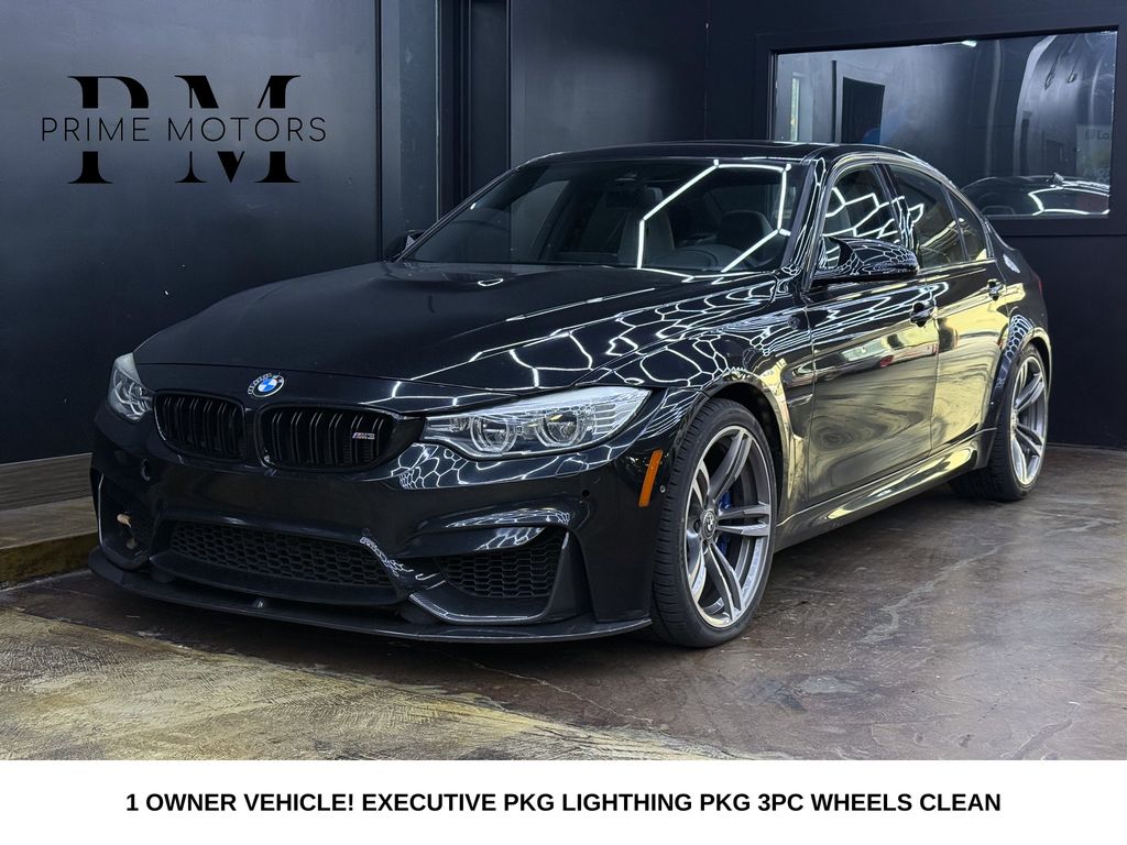 Black Sapphire Metallic 2015 BMW M3 Sedan Rear-Wheel Drive 6-Speed Manual