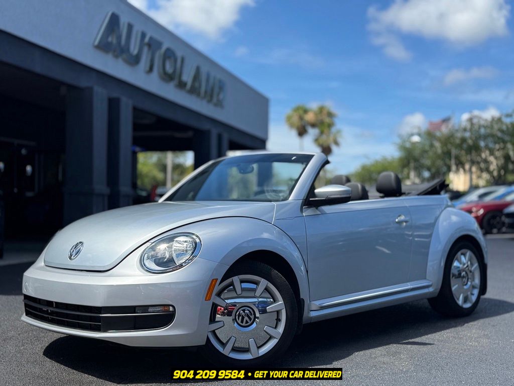 Reflex Silver Metallic/Black Roof 2015 Volkswagen Beetle Convertible Front-Wheel Drive 6-Speed Automatic