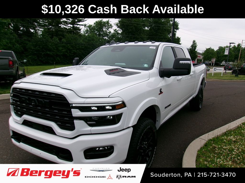 Bright White Clearcoat 2026 RAM 2500 Pickup Truck Four-Wheel Drive 8-Speed Automatic