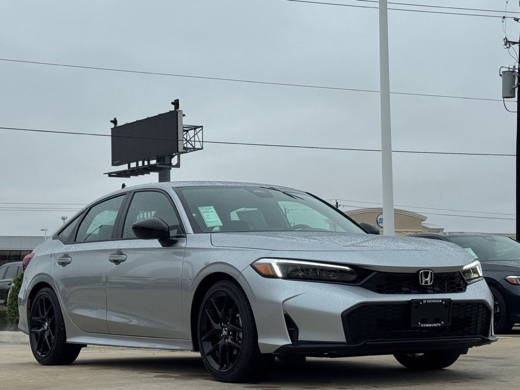 2026 Honda Civic Sport Silver at Monument Chevrolet