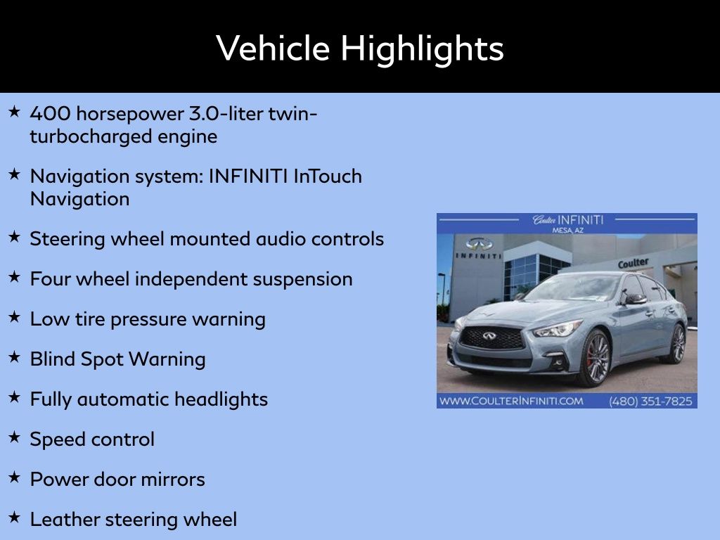 2024 INFINITI Q50 Red Sport 400 3