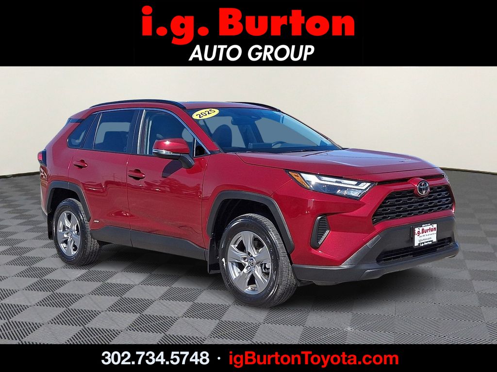 Red (Ruby Flare Pearl) 2025 Toyota RAV4 Hybrid XLE AWD SUV / Crossover All-Wheel Drive Continuously Variable Transmission