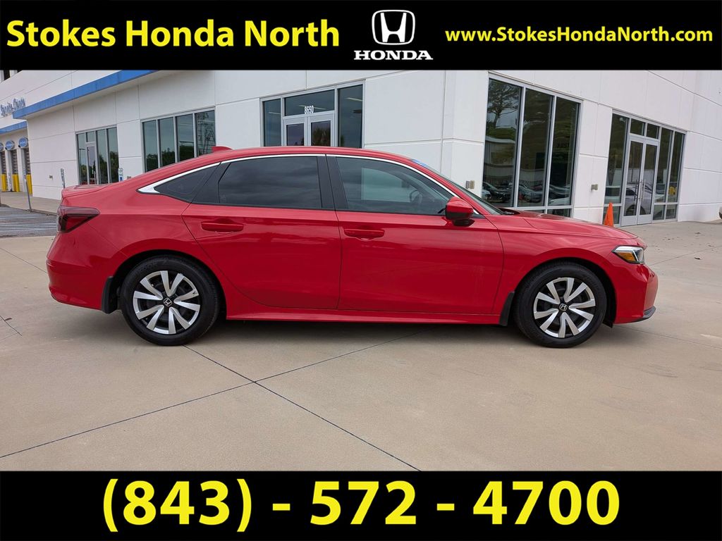 2025 Honda Civic LX Red at Stokes Honda North