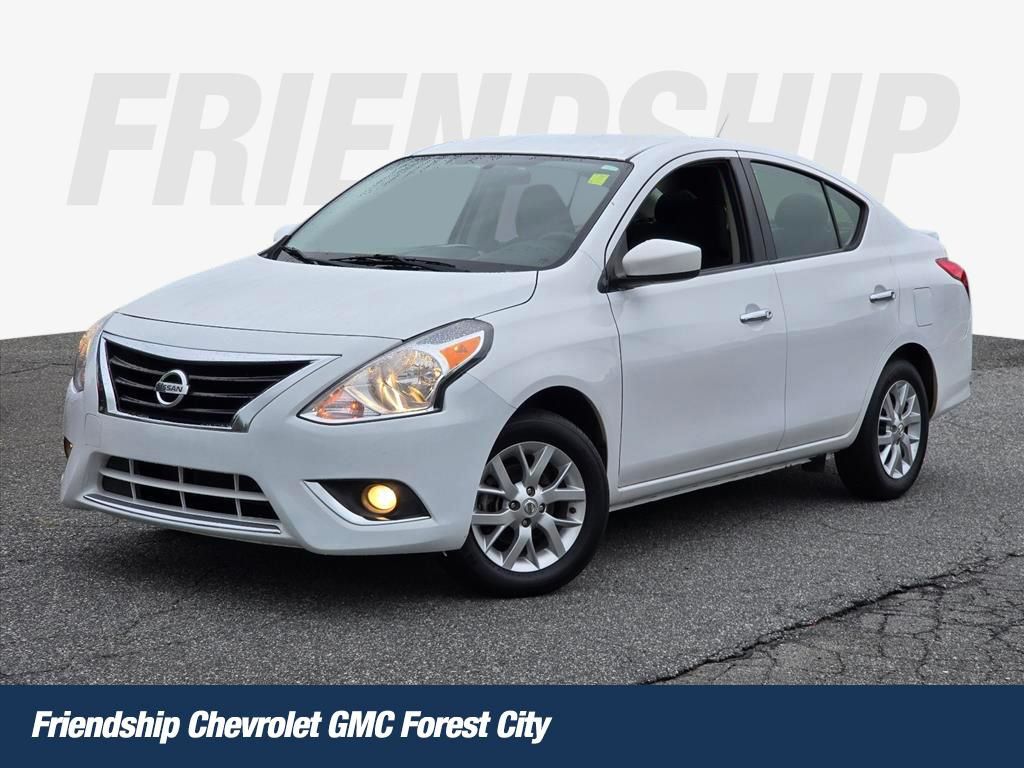White (Fresh Powder) 2018 Nissan Versa Sedan Front-Wheel Drive Continuously Variable Transmission