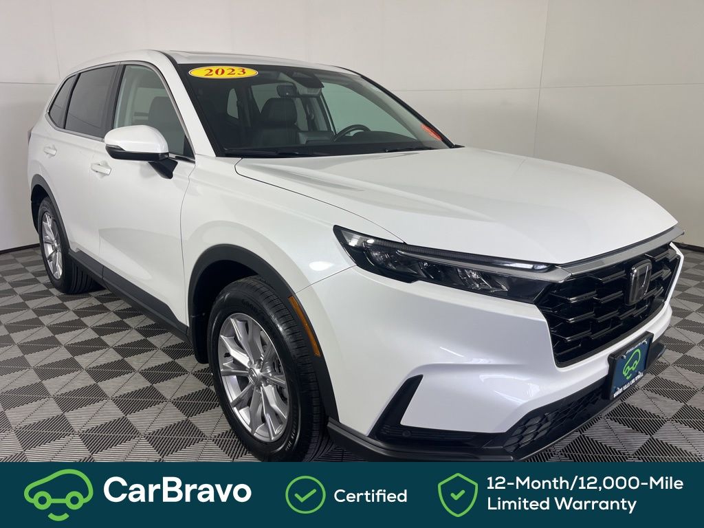 Platinum White Pearl 2023 Honda CR-V EX-L AWD SUV / Crossover All-Wheel Drive Continuously Variable Transmission