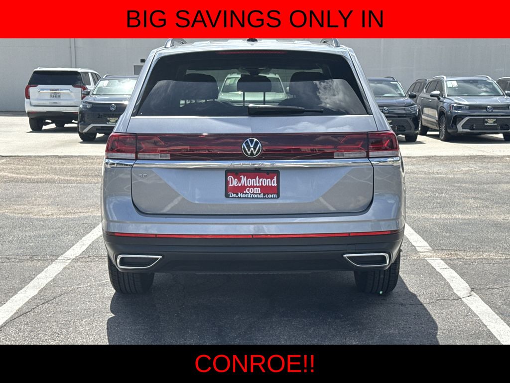 2024 Volkswagen Atlas 2.0T SE Silver at DeMontrond Mazda