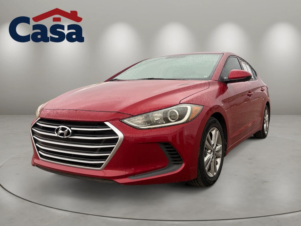 Scarlet Red 2017 Hyundai Elantra Sedan Front-Wheel Drive 6-Speed Automatic