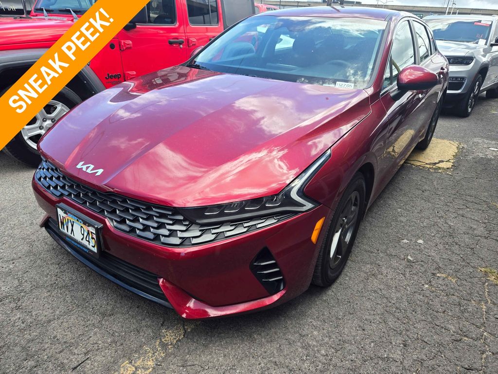 Passion Red 2023 Kia K5 Sedan Front-Wheel Drive 8-Speed Automatic