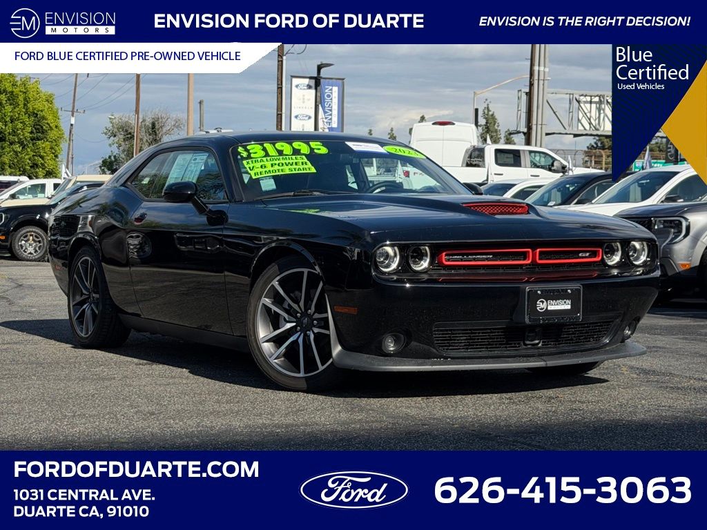 Pitch Black Clearcoat 2023 Dodge Challenger GT RWD Coupe Rear-Wheel Drive 8-Speed Automatic