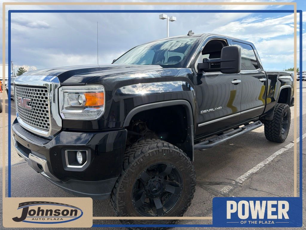 Onyx Black 2015 GMC Sierra 2500HD Pickup Truck Four-Wheel Drive 6-Speed Automatic Overdrive