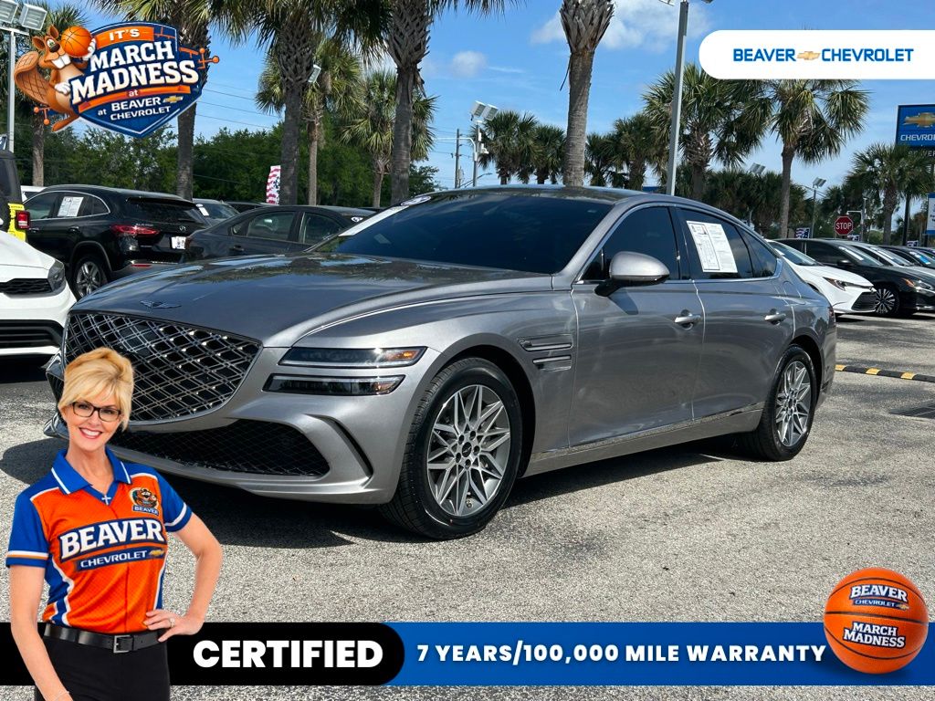 Savile Silver 2025 Genesis G80 2.5T AWD Sedan All-Wheel Drive 8-Speed Automatic