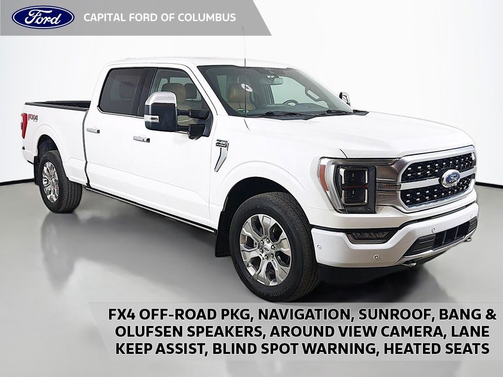 Star White Metallic Tri-Coat 2021 Ford F-150 Pickup Truck Four-Wheel Drive Automatic