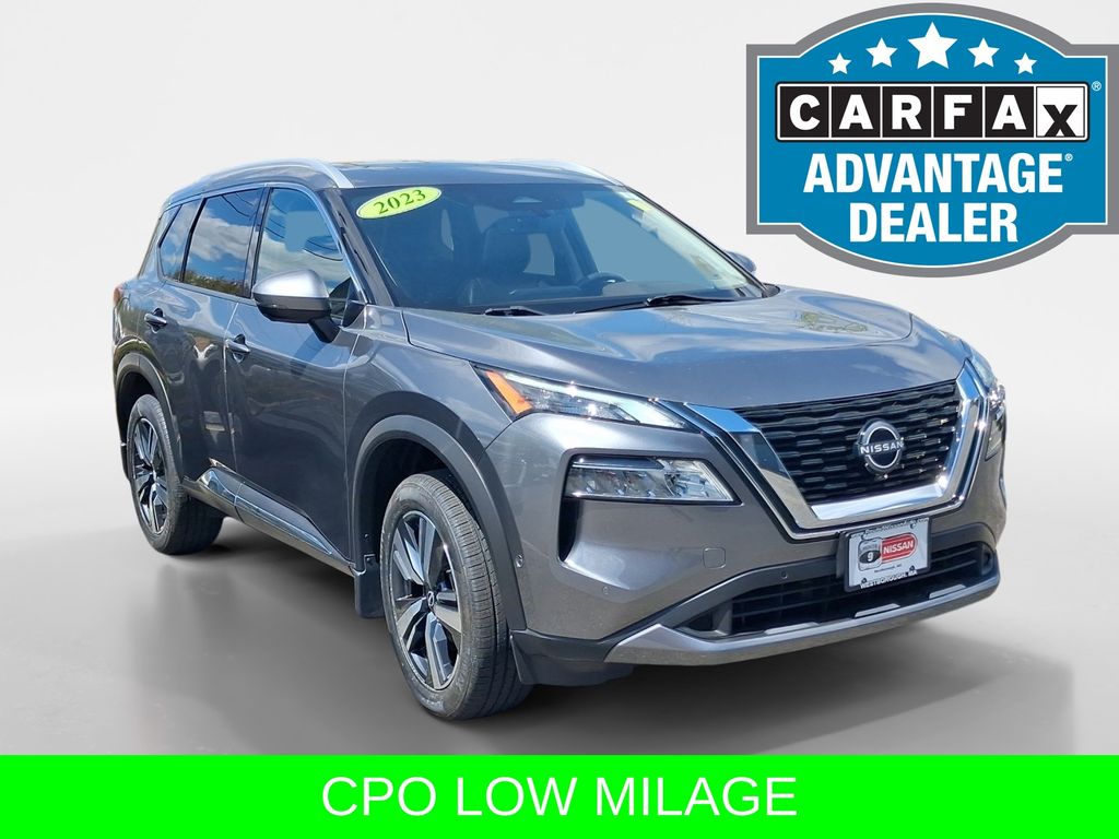 Gray (Gun Metallic) 2023 Nissan Rogue SUV / Crossover All-Wheel Drive Continuously Variable Transmission