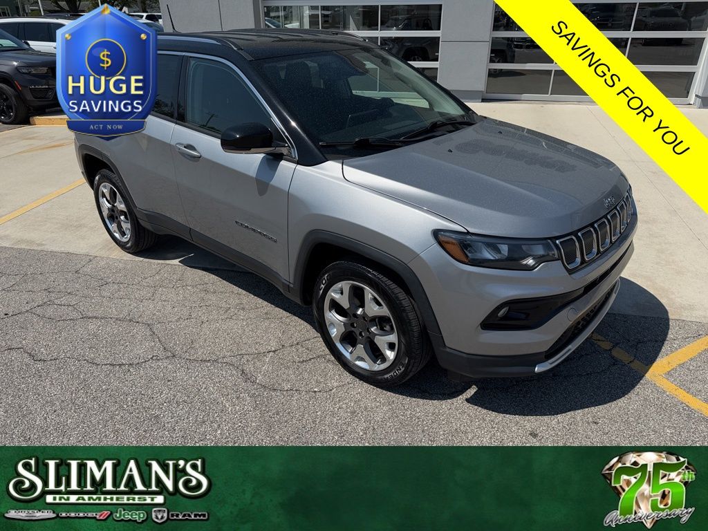 Billet Silver Metallic Clearcoat 2022 Jeep Compass SUV / Crossover Four-Wheel Drive 9-Speed Automatic