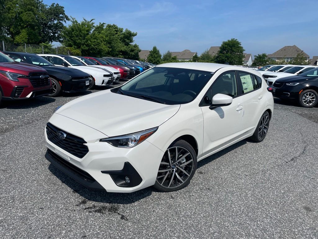 White Pearl 2026 Subaru Impreza Sport AWD Wagon All-Wheel Drive Continuously Variable Transmission