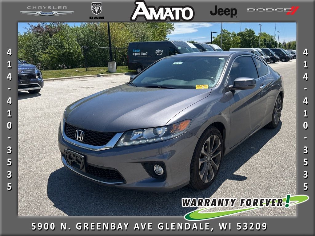 Gray (Modern Steel Metallic) 2015 Honda Accord Coupe EX-L V6 Coupe Front-Wheel Drive 6-Speed Automatic