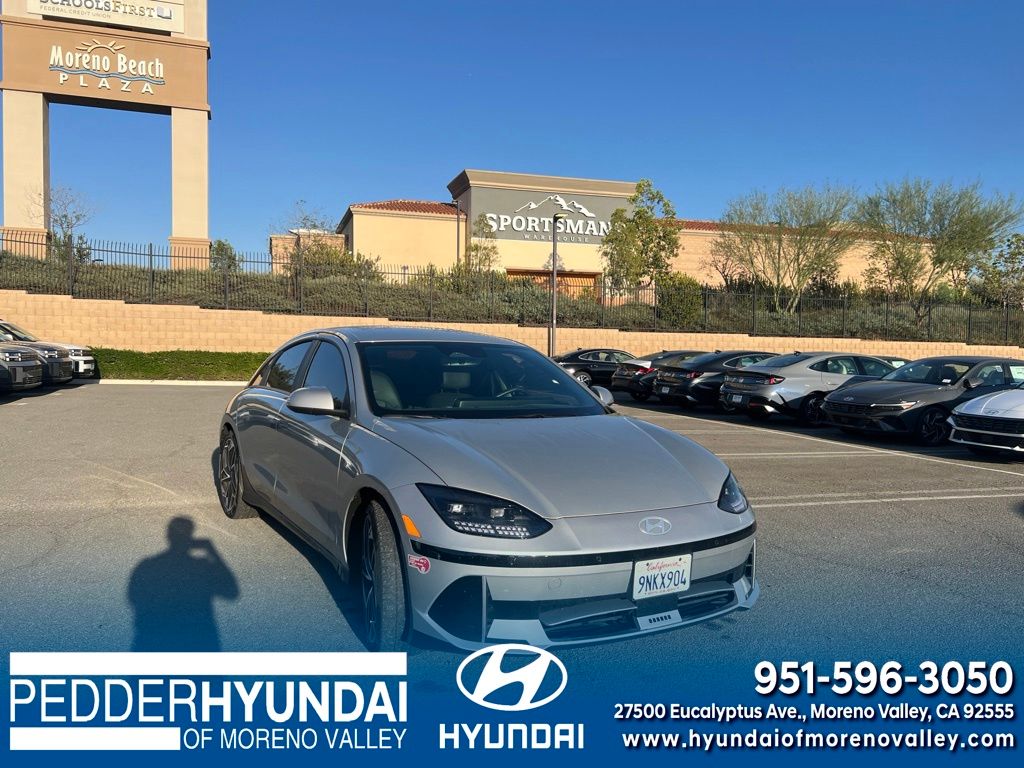 Silver 2024 Hyundai Ioniq 6 Sedan Rear-Wheel Drive 1-Speed Automatic
