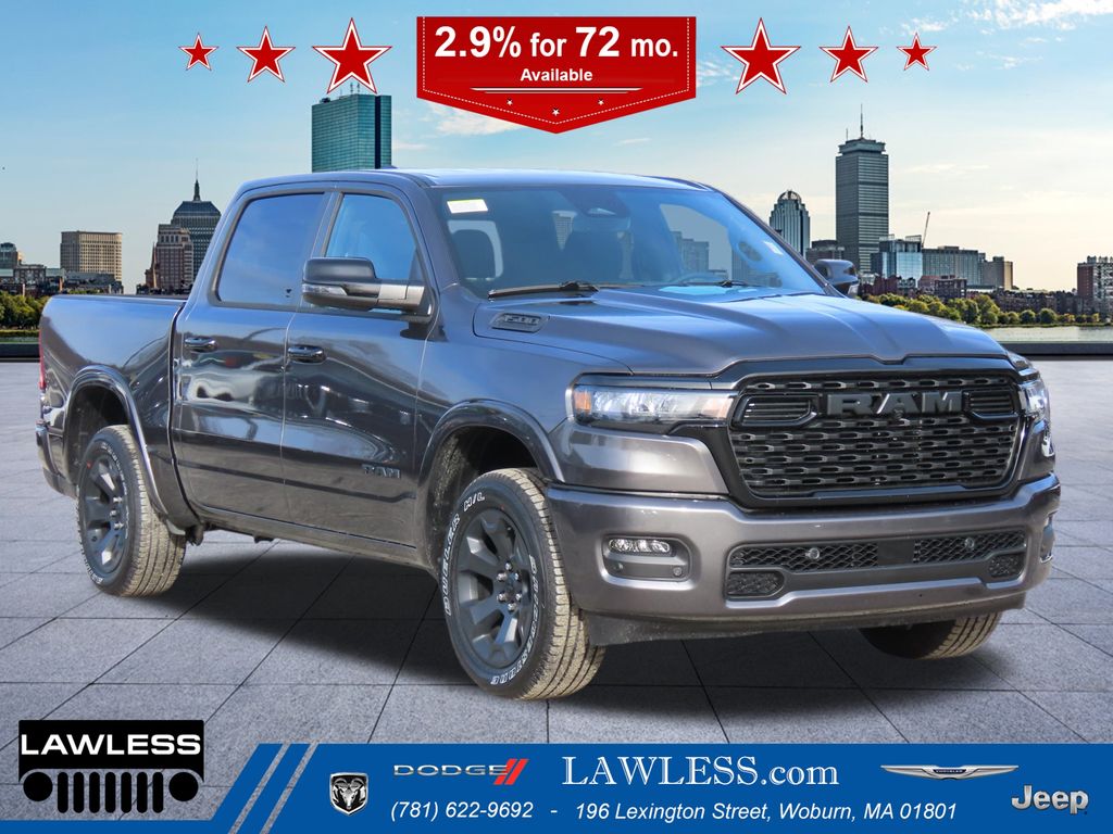 Gray (Granite Crystal Metallic Clearcoat) 2026 RAM 1500 Big Horn Crew Cab 4WD Pickup Truck Four-Wheel Drive 8-Speed Automatic