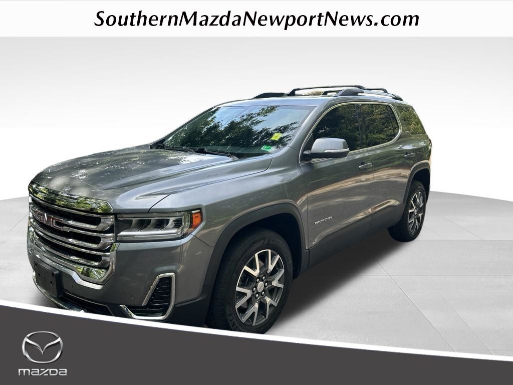 Gray (Satin Steel Metallic) 2021 GMC Acadia SUV / Crossover Four-Wheel Drive 9-Speed Automatic