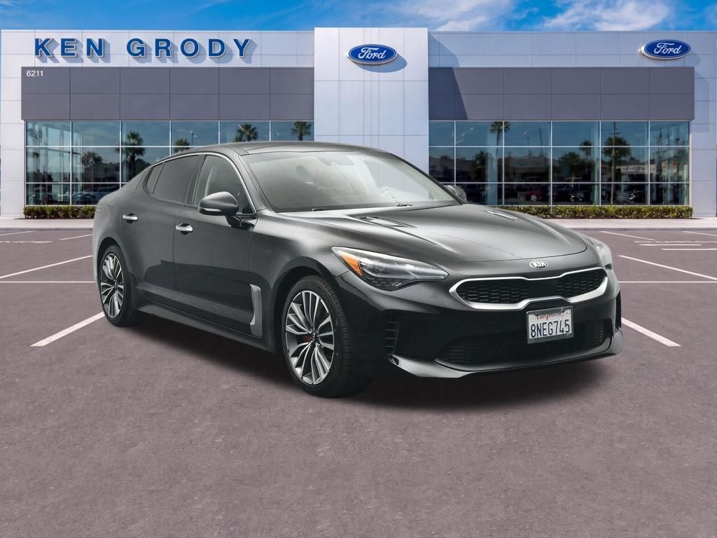 Aurora Black 2019 Kia Stinger Sedan Rear-Wheel Drive 8-Speed Automatic