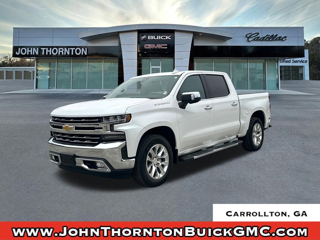 White (Iridescent Pearl Tricoat) 2019 Chevrolet Silverado 1500 LTZ Crew Cab RWD Pickup Truck 4X2 8-Speed Automatic
