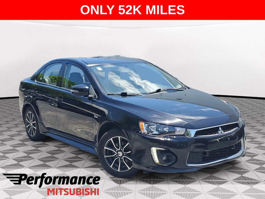 Black 2017 Mitsubishi Lancer ES AWD Sedan All-Wheel Drive Continuously Variable Transmission