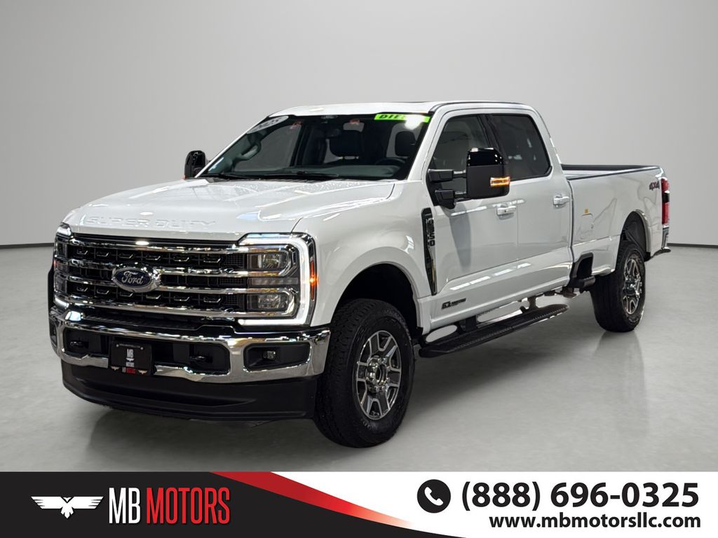 Gray 2025 Ford F-350 Super Duty Pickup Truck Four-Wheel Drive Automatic