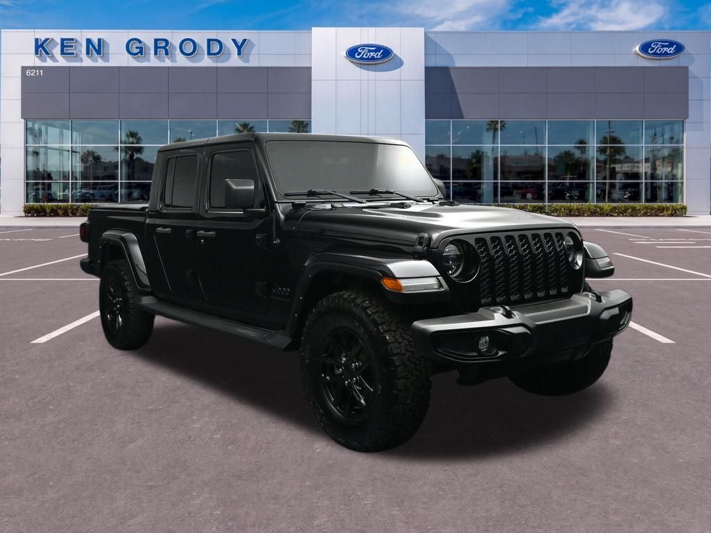 Black Clearcoat 2022 Jeep Gladiator Pickup Truck Four-Wheel Drive 8-Speed Automatic