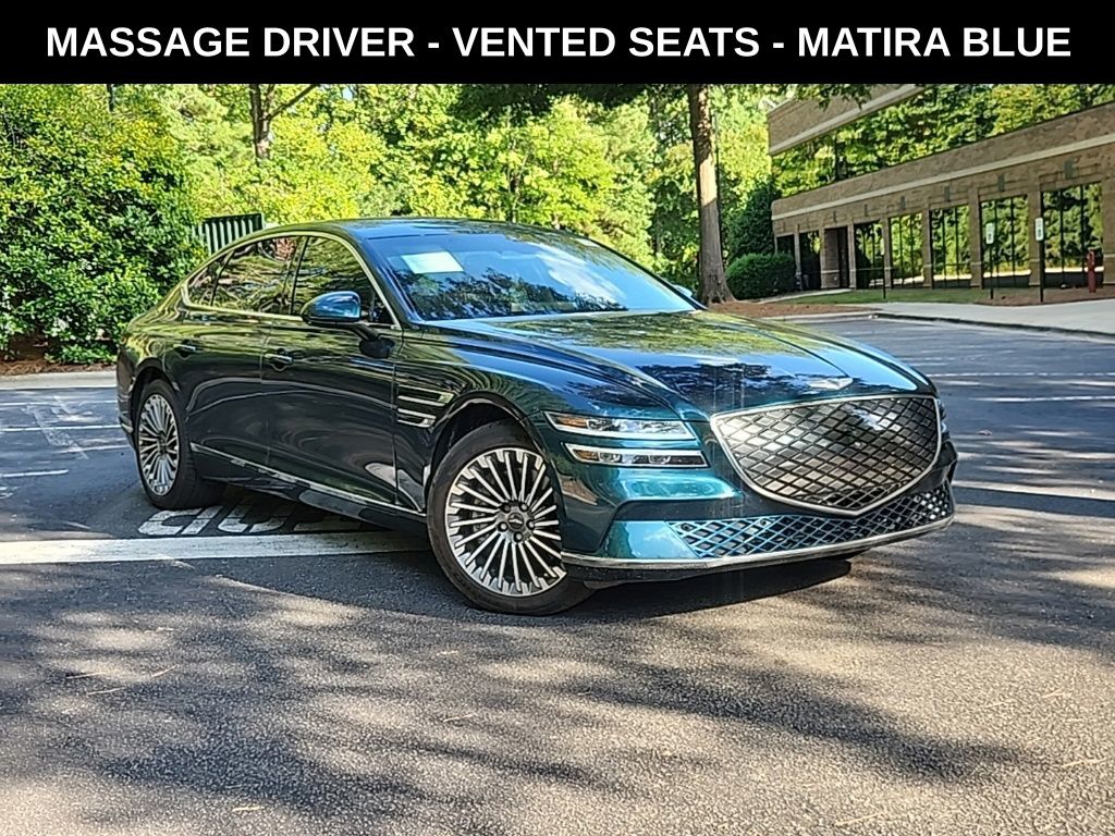 Matira Blue 2023 Genesis G80 Sedan All-Wheel Drive 1-Speed Automatic