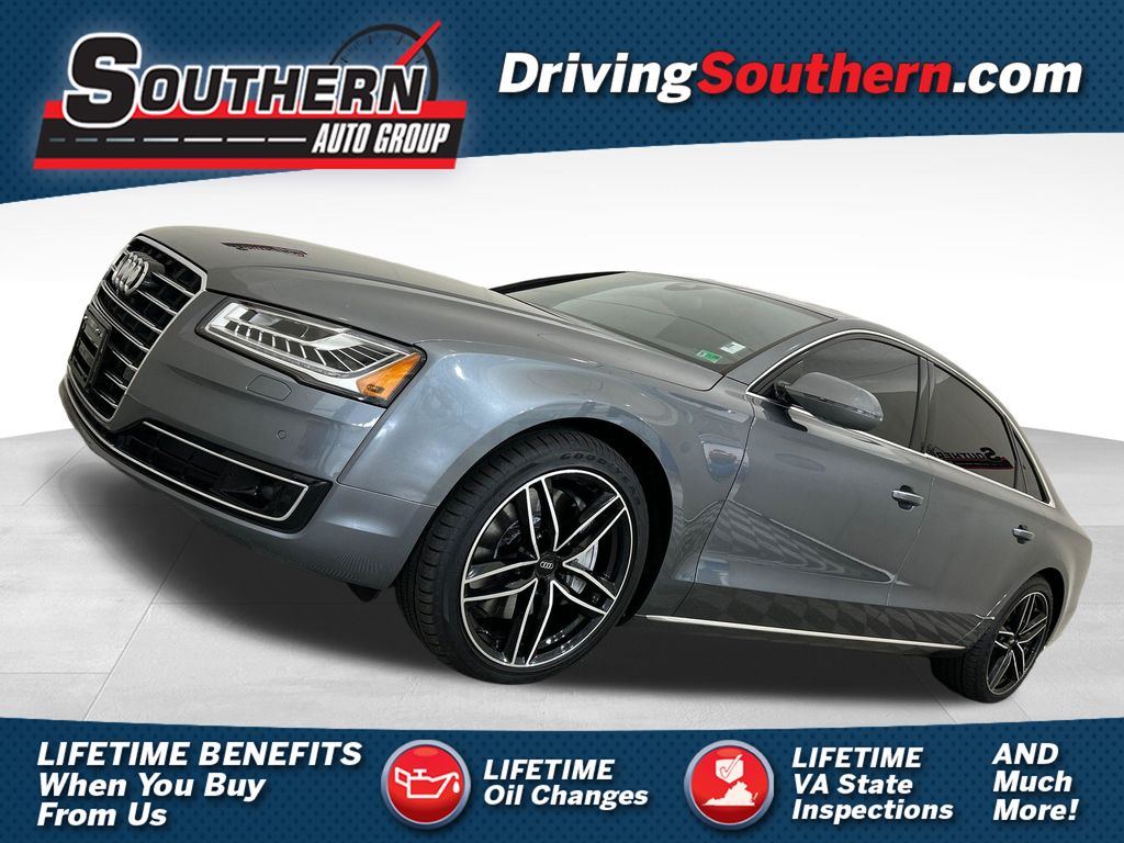 Gray 2015 Audi A8 Sedan All-Wheel Drive 8-Speed Automatic