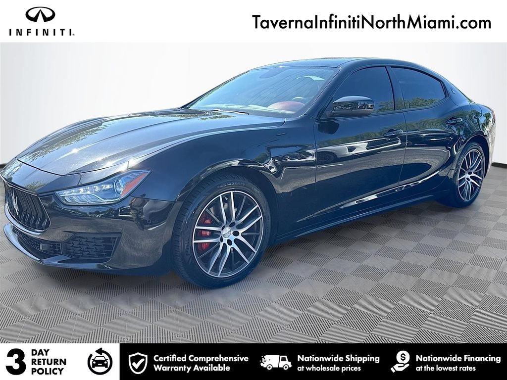 Red 2018 Maserati Ghibli 3.0L Sedan Rear-Wheel Drive 8-Speed Automatic